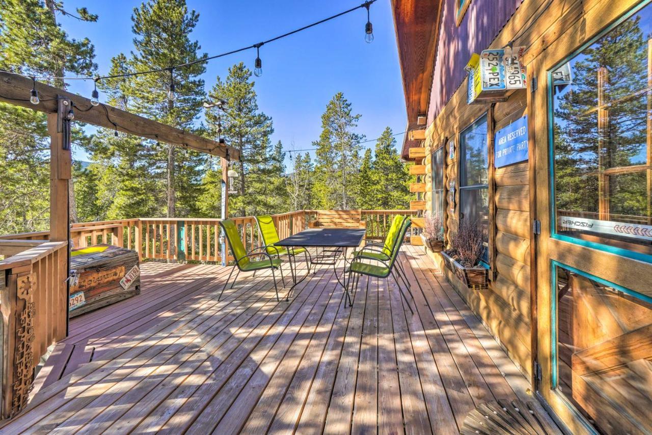 Secluded Black Hawk Log Cabin With Fire Pit! Eksteriør bilde