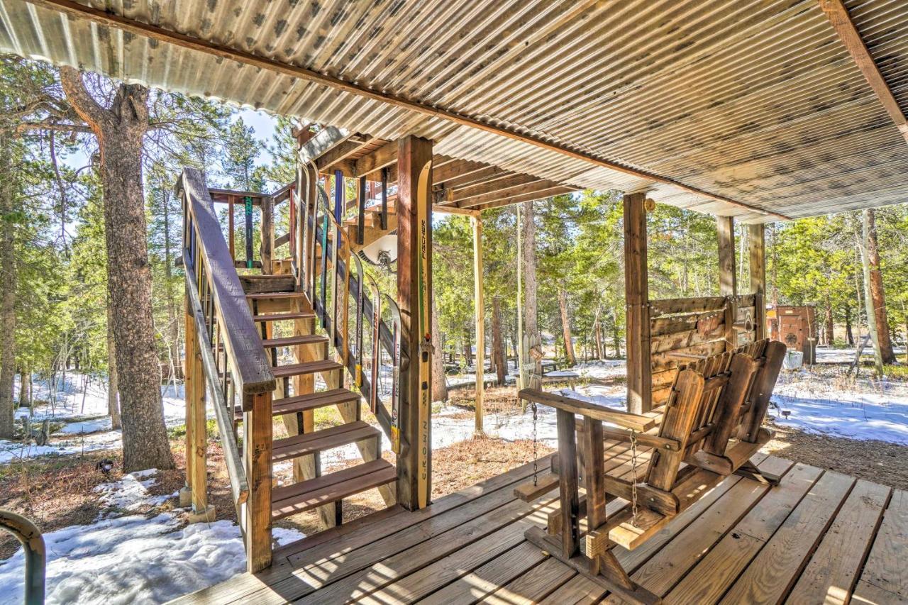 Secluded Black Hawk Log Cabin With Fire Pit! Eksteriør bilde