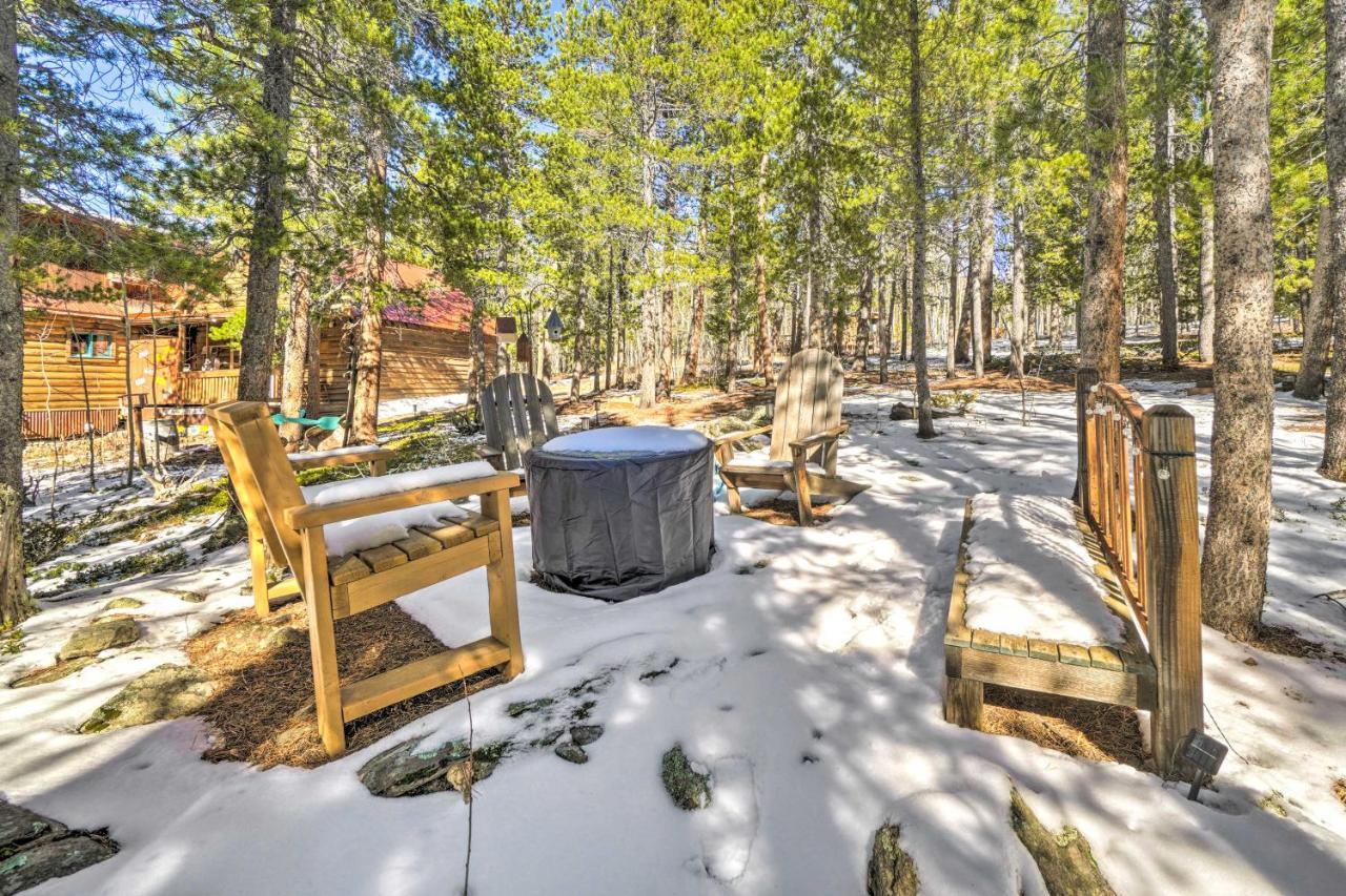 Secluded Black Hawk Log Cabin With Fire Pit! Eksteriør bilde