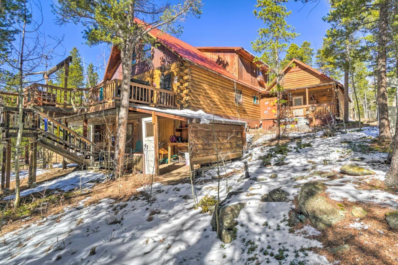 Secluded Black Hawk Log Cabin With Fire Pit! Eksteriør bilde
