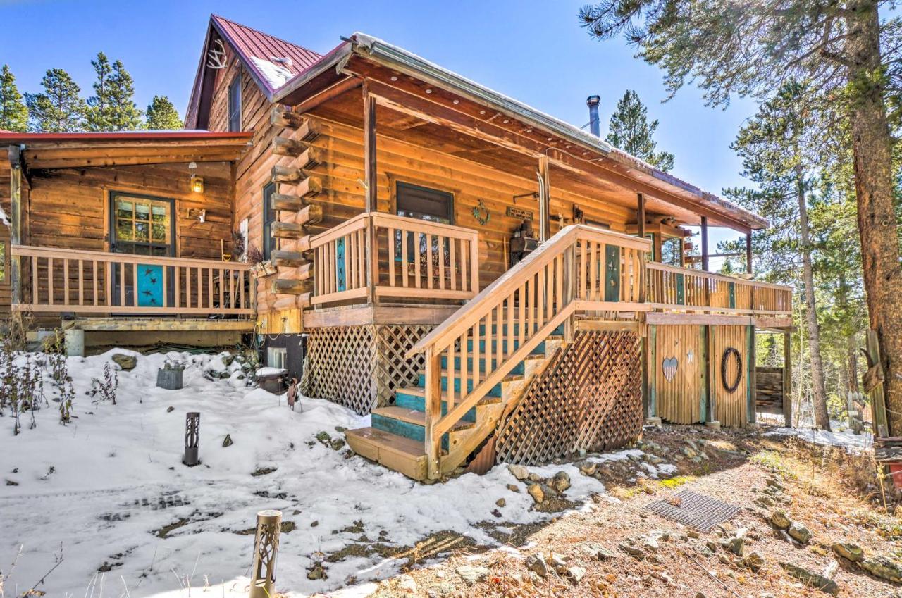 Secluded Black Hawk Log Cabin With Fire Pit! Eksteriør bilde