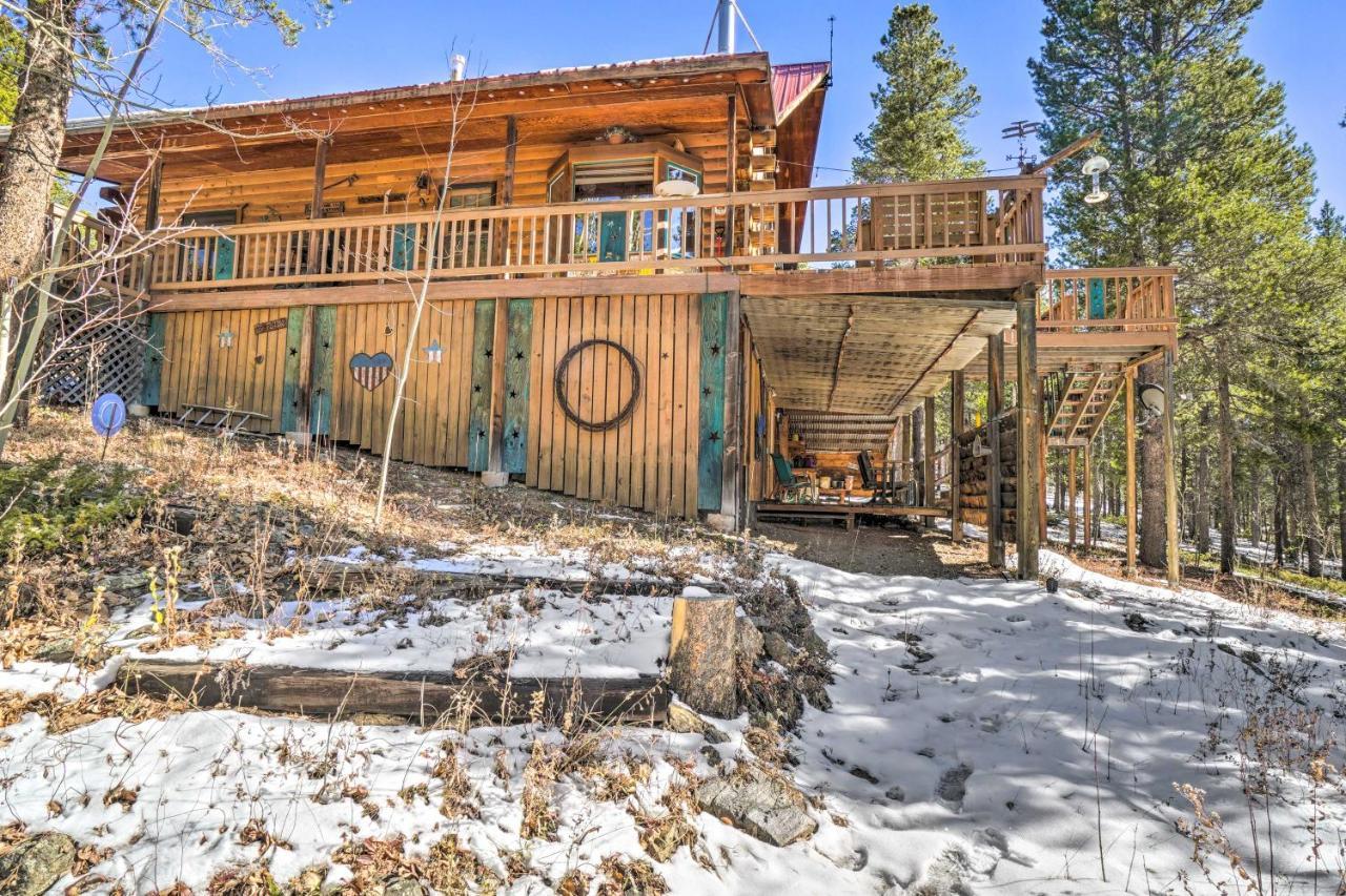 Secluded Black Hawk Log Cabin With Fire Pit! Eksteriør bilde